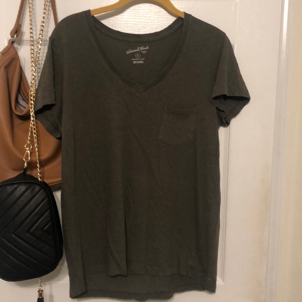 Army Green Monterey Vneck